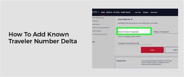 Can You Add Known Traveler Number After Booking Delta