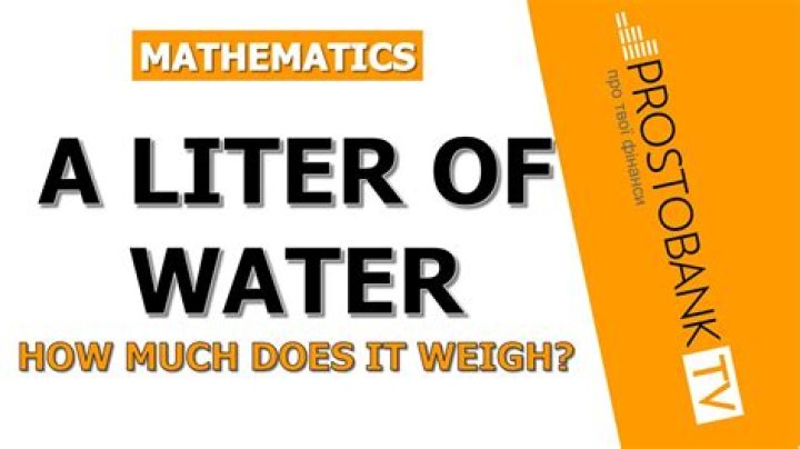 How Much Does Liter Of Water Weigh