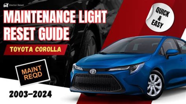 How To Reset 2019 Toyota Corolla Maintenance Light