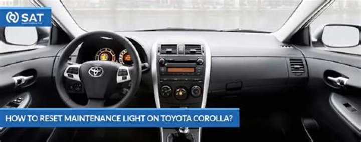 How To Reset Maintenance Light 2016 Toyota Corolla