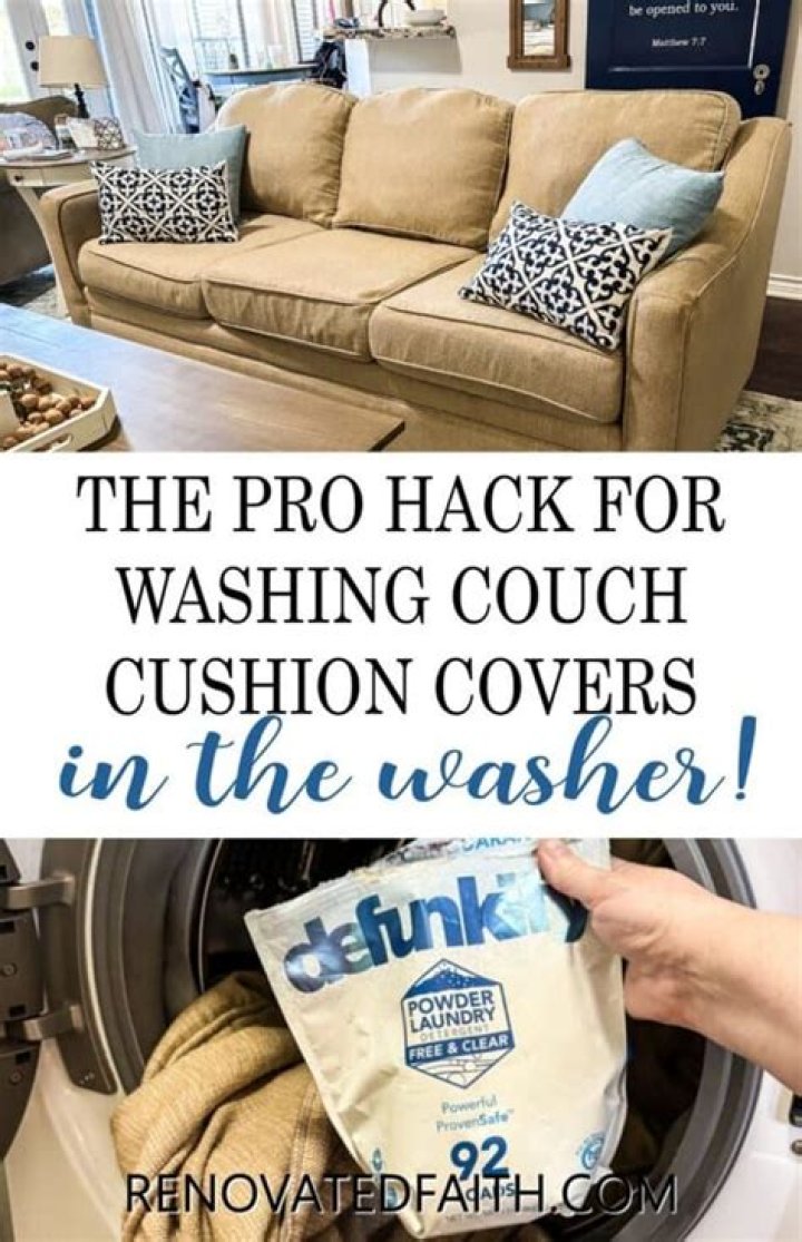 How To Wash Couch Cushion Covers In Washing Machine