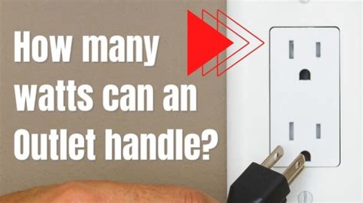 Question: How Many Watts Can A Wall Outlet Handle