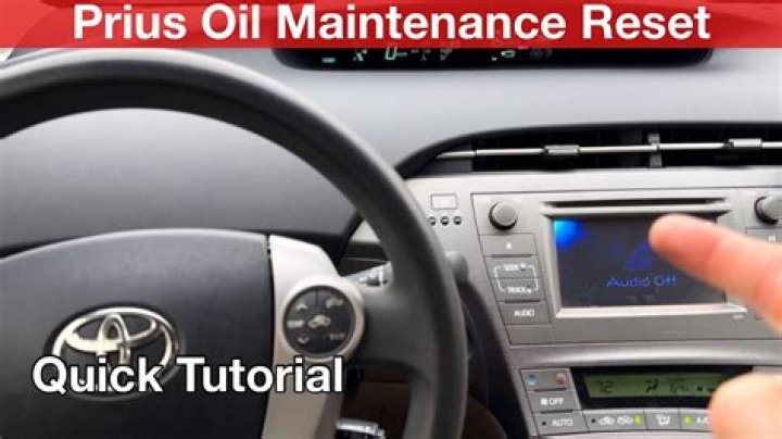Question: How To Remove Oil Maintenance Required From Prius 2010
