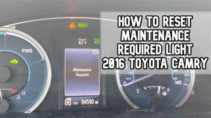 Question: How To Reset Maintenance Light 2012 Toyota Prius V