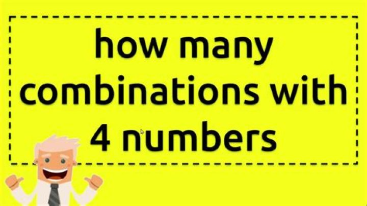 Quick Answer: How Many Possible Combinations Of 4 Numbers