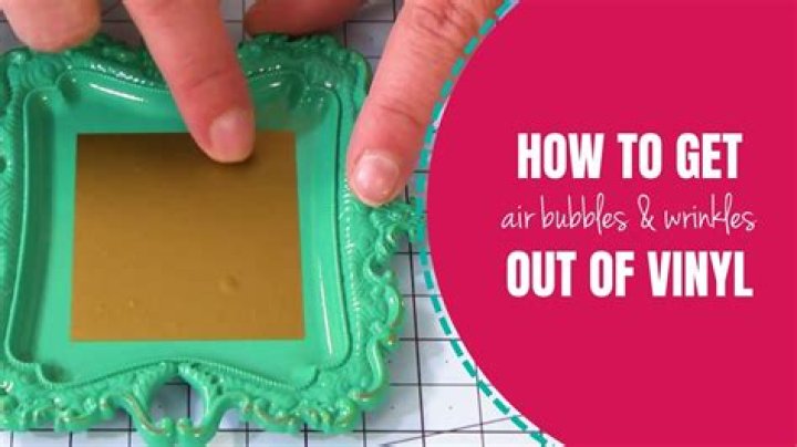 Quick Answer: How To Get Bubbles Out Of Vinyl
