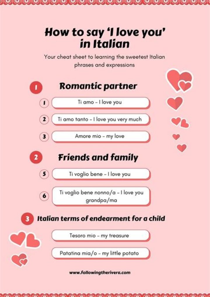 Quick Answer: How To Say Goodnight I Love You In Italian