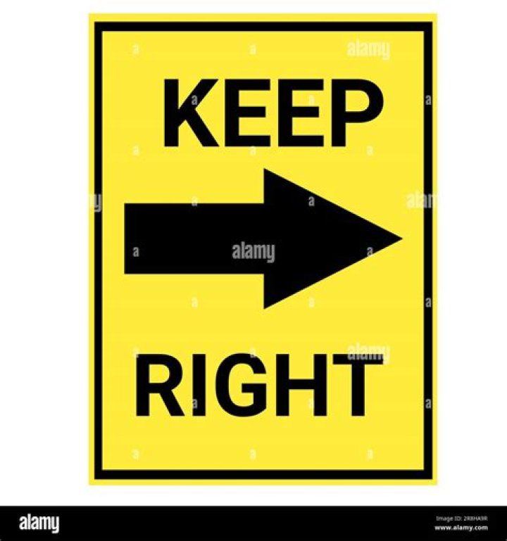 Quick Answer: What Does A Keep Right Sign Look Like