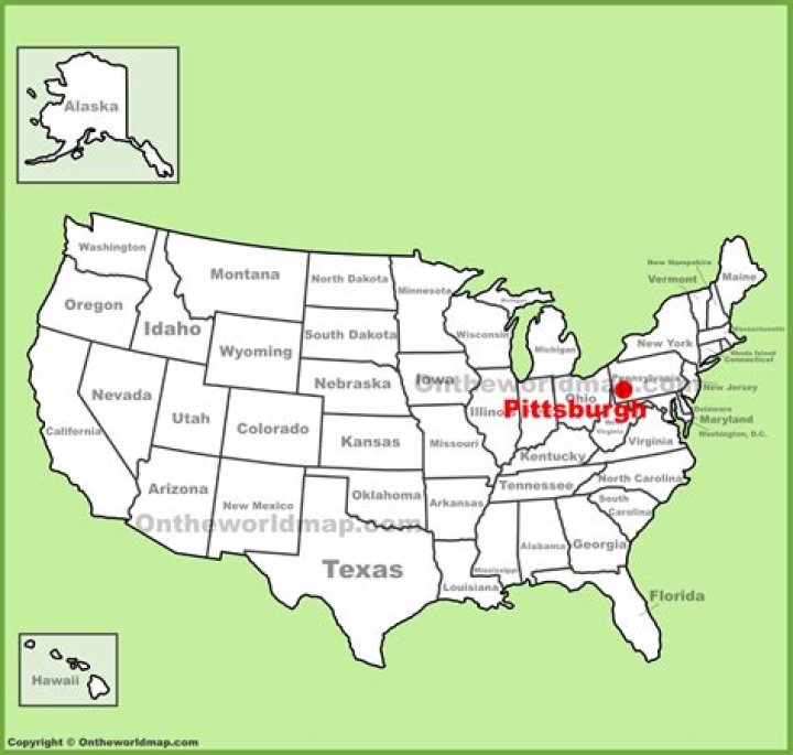 Where Is Pittsburgh On A Map